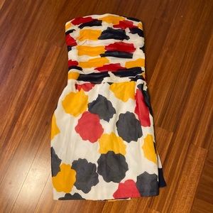 Chiffon Strapless Paint Blot Dress Size Small